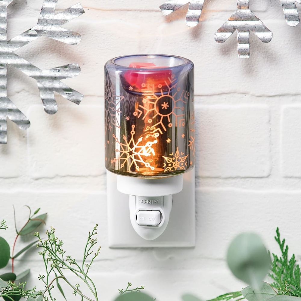 NEW Scentsy Crystal Plug-In Warmer - Silver and Purple